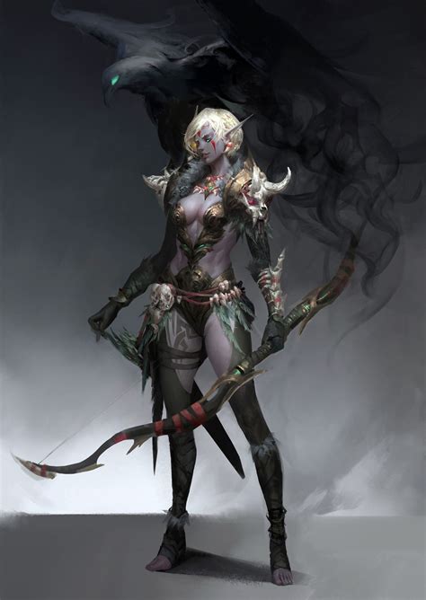 ArtStation - Demon Hunter, Eunice Ye | Fantasy art women, Concept art ...