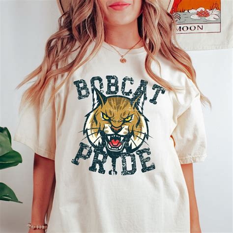 Bobcats Shirt, Bobcat Tshirt, Bobcat Pride Tee, Retro School Spirit ...