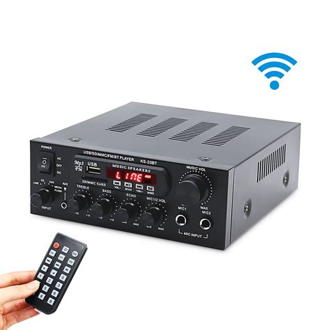 【けまで】 Wireless Bluetooth Power Amplifier System - 200W Dual Channel ...