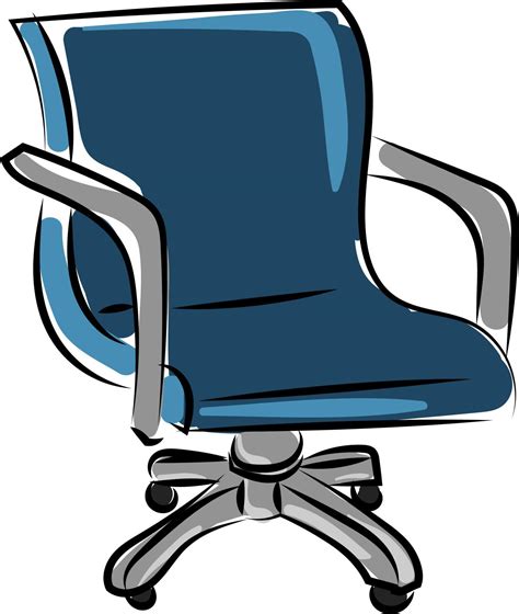 Blue chair, illustration, vector on white background. 13602897 Vector ...