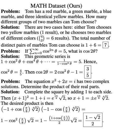 MATH Dataset | Papers With Code