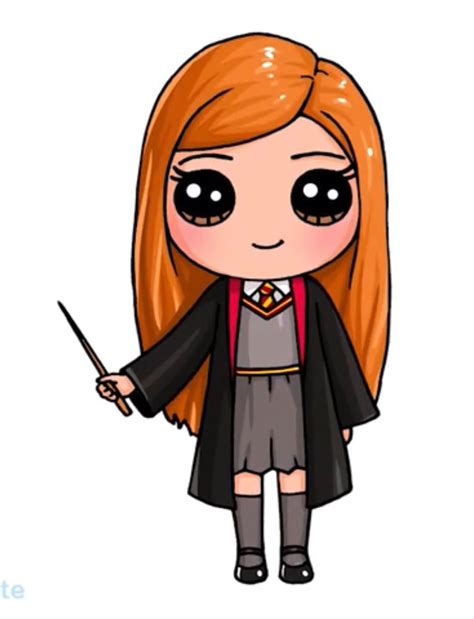 Cute Kawaii Ginny Weasley Harry Potter | Kawaii girl drawings, Harry ...