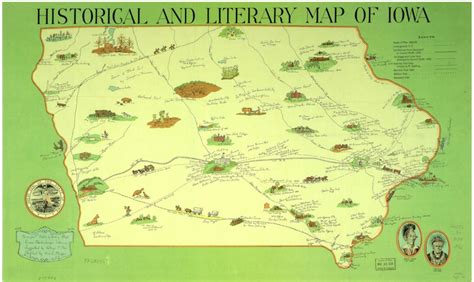 Iowa History Month: Historical and Literary Map of Iowa | Primary ...