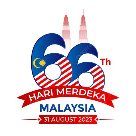 66th Logo Independence Day Of Malaysia 31 August 2023 Vector, Malaysia ...