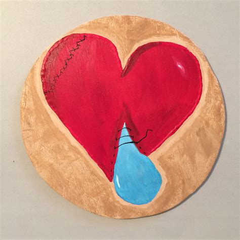 Wounded Heart by Your Space Originals oil on wood | Original art ...