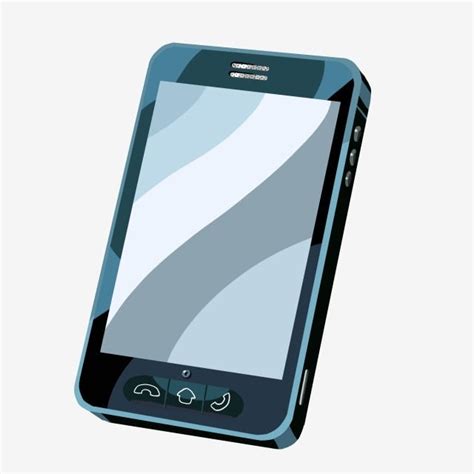 Mobile Phones Clipart Transparent Background, Blue Cartoon Mobile Phone ...