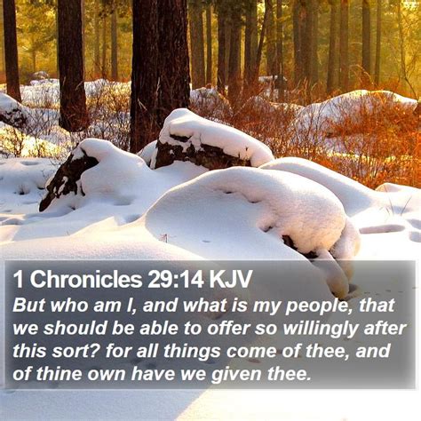 1 Chronicles 29:14 KJV Bible Verse Images