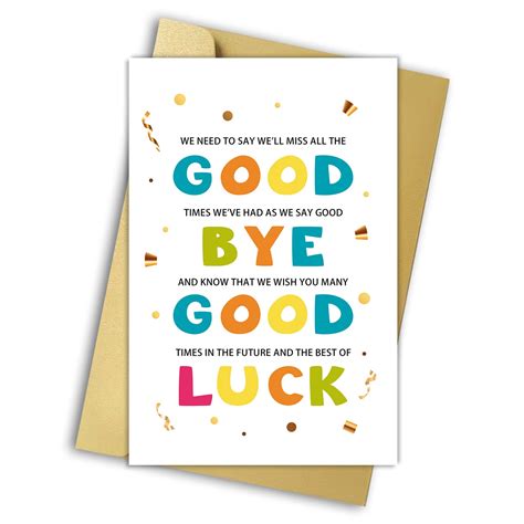 Farewell Cards Coworker Printable