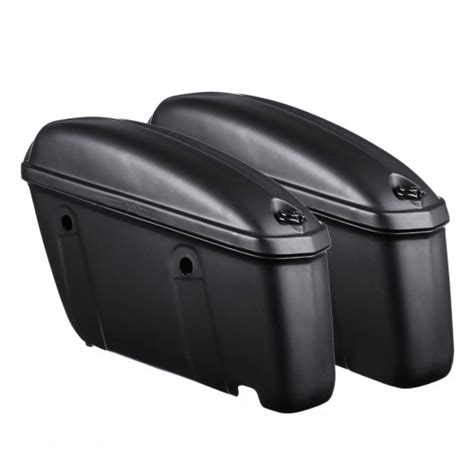 22L Pair Universal Motorcycle Hard Trunk Saddlebags Saddle Bags Side ...