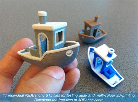 STL files for dual- and multi-colour 3D-printing available soon – #3DBenchy