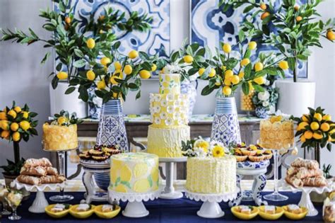 Give us all the lemons! Mix real and faux for a lemon themed party ...