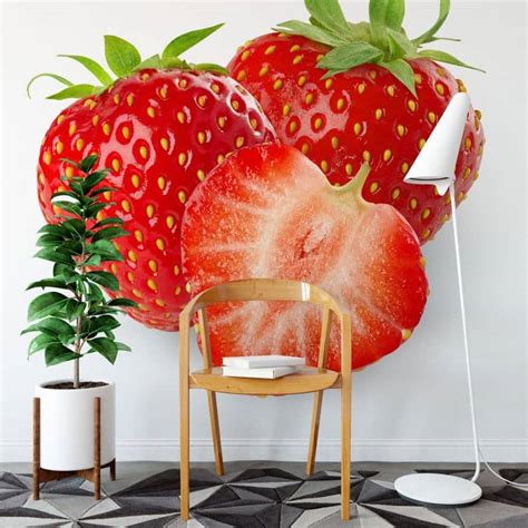 Strawberries - Photo Wallpaper | wall-art.com