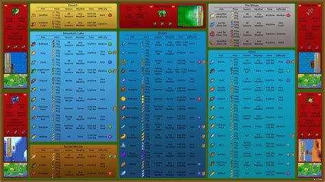 Stardew Valley Spring Calendar - Printable Word Searches