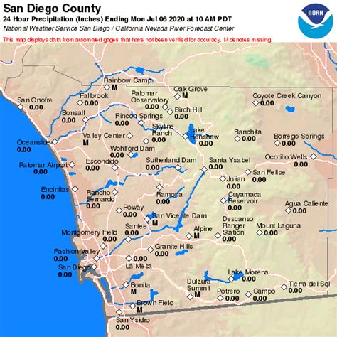 San Diego Lakes Water Levels