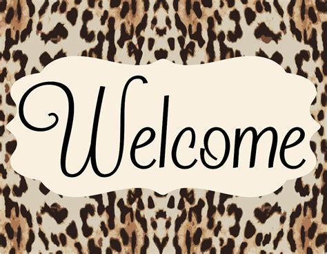 Animal Print welcome sign – RCL Signs and More