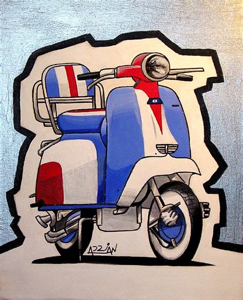 Lambretta_scooter_by_auto_concept | Tribus urbanas, Ilustraciones, Urbano