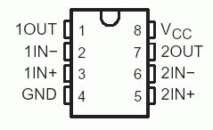 LM358 Op-Amp (THL) Pack of 2