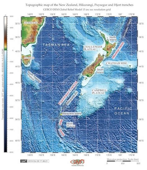 Topographic settings of the Hikurangi Trench. | Download Scientific Diagram