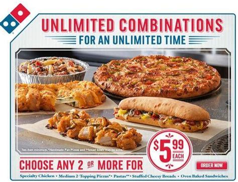 Domino's Pizza Deals | Large 2 Topping Pizzas only $5.99!