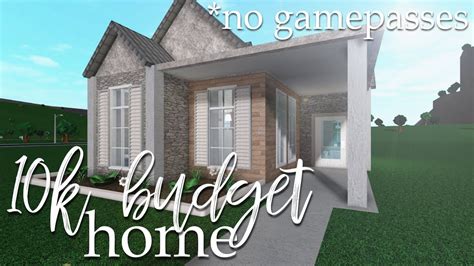 ROBLOX | Bloxburg: 10k No Gamepass Home - YouTube