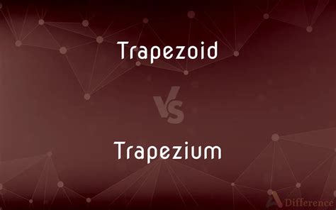 Trapezoid vs. Trapezium — What’s the Difference?