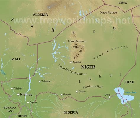 Niger River Africa Map