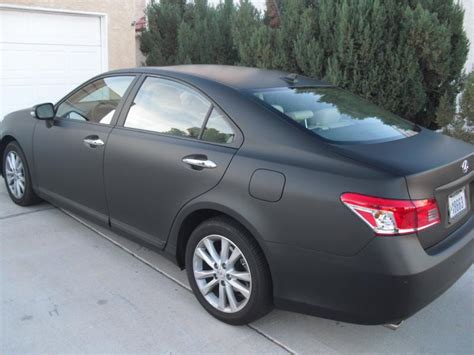 Matte black vinyl wrap of Lexus ES 350 - ClubLexus - Lexus Forum Discussion