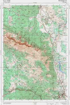 Topografska Karta 1:25000 Nevesinje