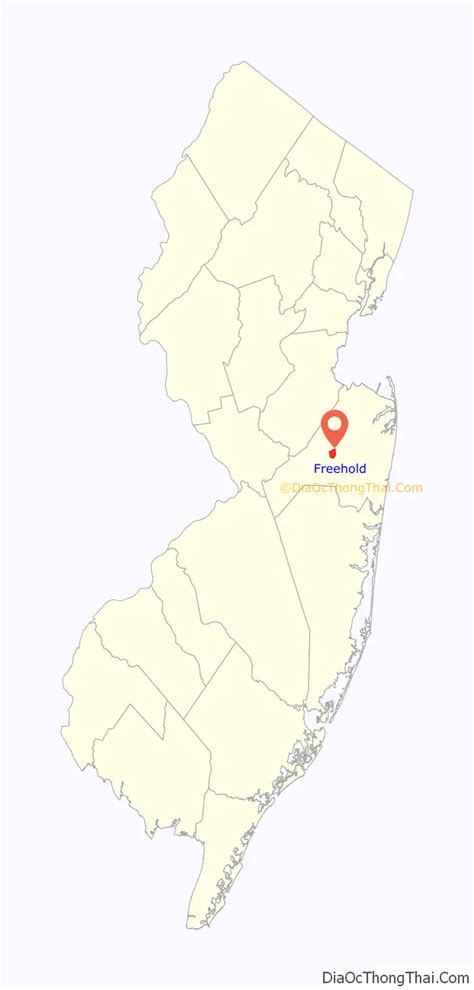 Map of Freehold borough - Thong Thai Real