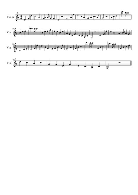 Oogway Ascends Sheet music for Violin (Solo) | Musescore.com