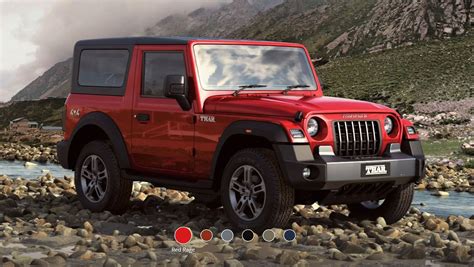 New Mahindra Thar Rage Red