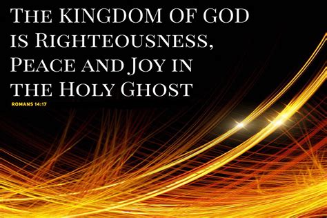 RIGHTEOUSNESS, PEACE, AND JOY IN THE HOLY GHOST — Amazing Love