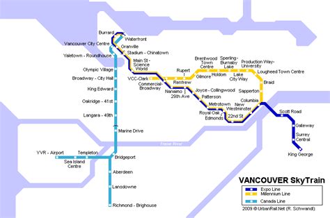 Vancouver Subway Map for Download | Metro in Vancouver - High ...