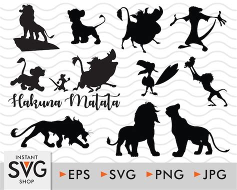 Hakuna Matata SVG the Lion King SVG Bundle Simba SVG - Etsy