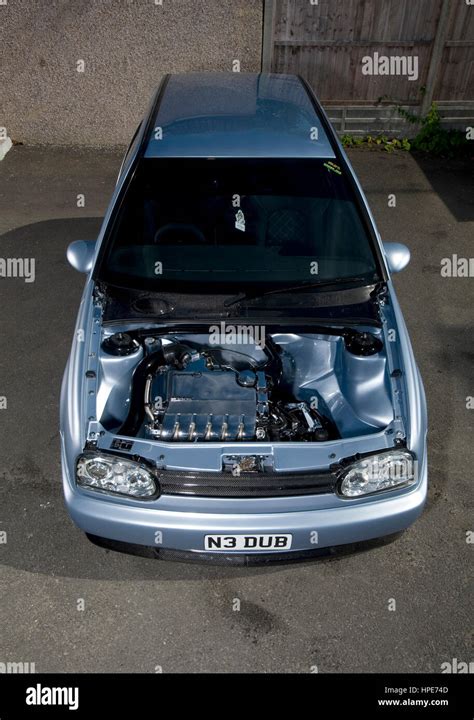 Show winning modified Mk4 VW Golf car Stock Photo - Alamy