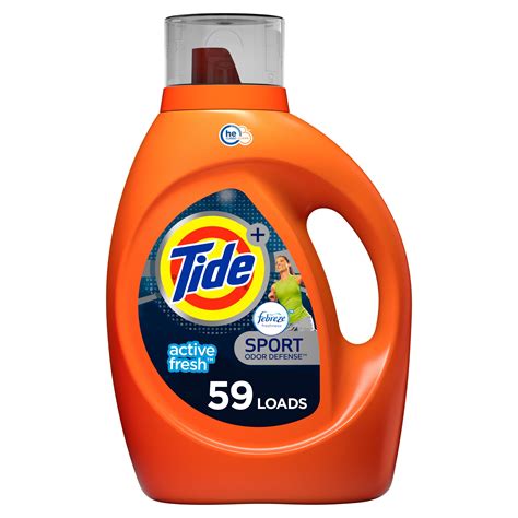 Tide Febreze Sport HE, 59 Loads Liquid Laundry Detergent, 92 fl oz ...