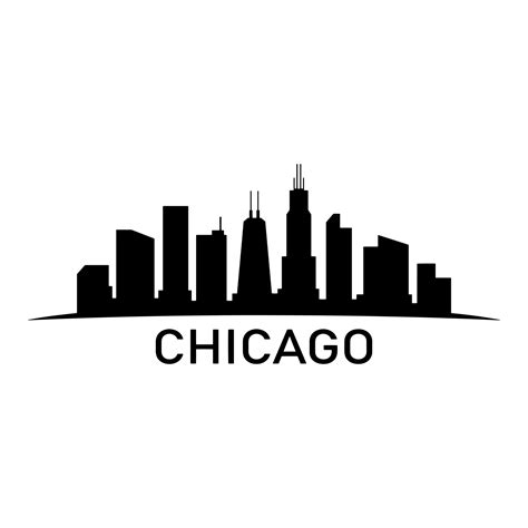 Chicago Skyline Vector Art, Icons, and Graphics for Free Download