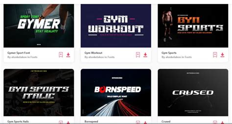 20+ Best Gym Fonts for Athletic Sporty Designs in 2024