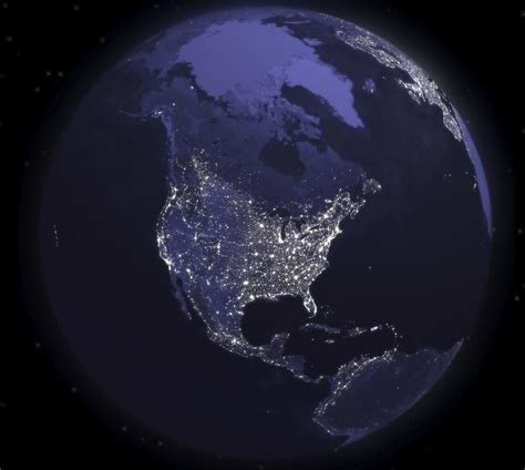 Gorgeous. Earth from space at night (United States view) | Earth from ...