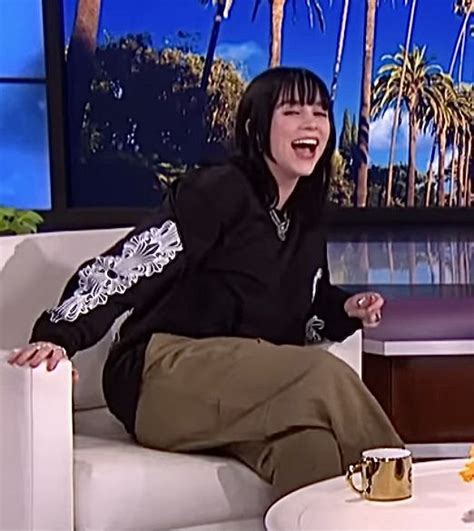 Billie Eilish on the Ellen show | Billie, Billie eilish, The ellen show