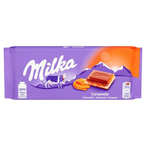 Milka Caramel Chocolate Bar 100g | Single Chocolate Bars & Bags ...