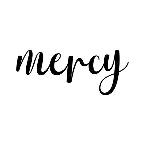 Premium Vector | Mercy mercy word Christian card vector illustration