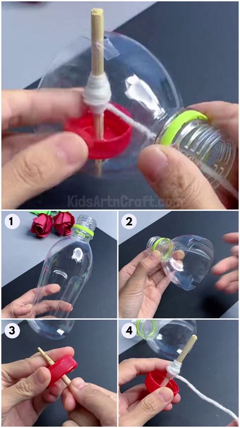 DIY Bottle Cap Spinner Craft For Kids - Kids Art & Craft