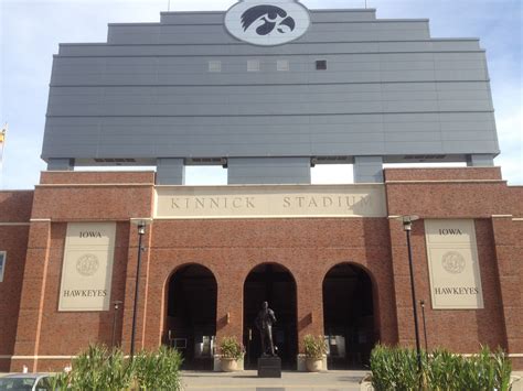 Kinnick Stadium cornfield entrance for the players Cornfield, Iowa City ...