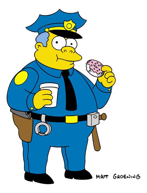 Chief Clancy Wiggum is the head of police of the Springfield Police ...