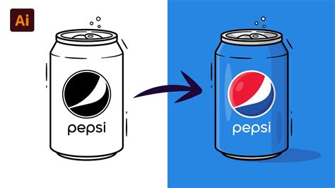 Adobe Illustrator Tutorial- Create a Soda Can Vector (HD) - YouTube