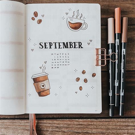 30 bullet journal coffee theme ideas for your bujo pages – Artofit