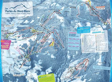 Combloux plan des pistes - Alpski.com