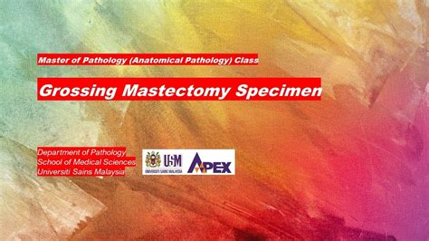 Master of Pathology class: Grossing a mastectomy specimen - YouTube