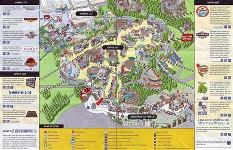 Universal Studios Hollywood - 2009 Map | Universal studios hollywood ...